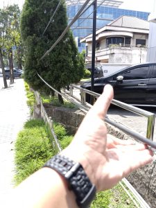 Wayar Rendah Sekali Dijalan