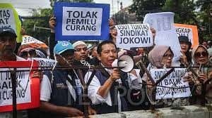 Demonstrasi Tolak Pemilu Yang Diduga Curang