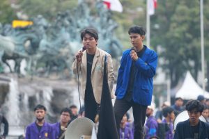 Aksi BEM SI Tolak Revisi UU TNI