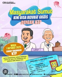 Kampanye Warga Sumut Berobat Geratis Per Oktober 2025