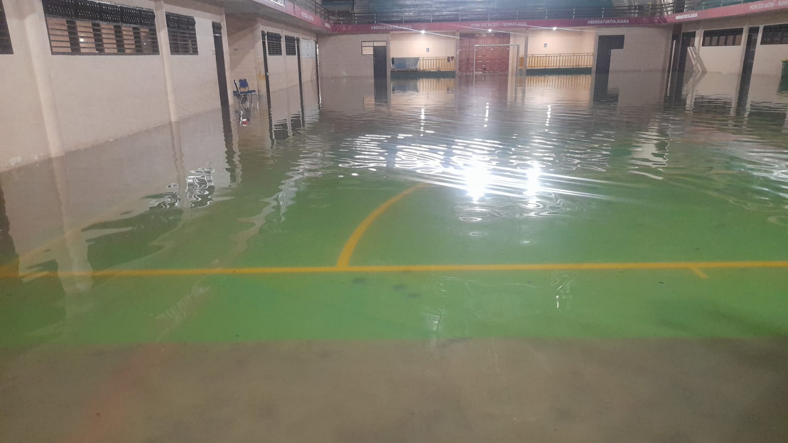GOR Tempat Pertandingan Taekwondo Banjir