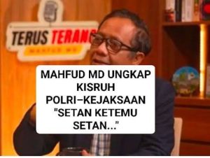 Mahfud MD, Setan Ketemu Setan